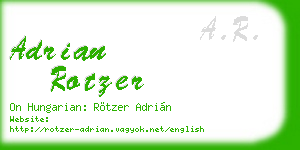 adrian rotzer business card